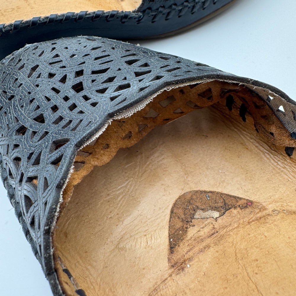 Pikolinos Puerto Vallarta 655-0906 Black Leather Mary Jane Sandals Women 8.5-9 - Picture 12 of 14